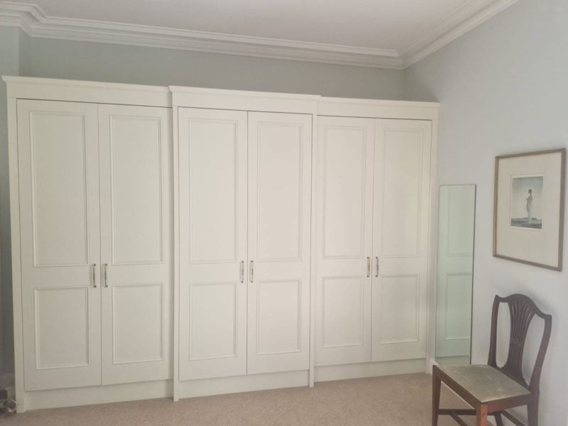 Bespoke fitted wardrobe, closed doors